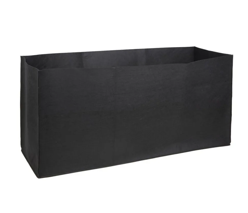 Herstera Filz-Pflanztasche, rechteckig, schwarz, ca. B100 cm