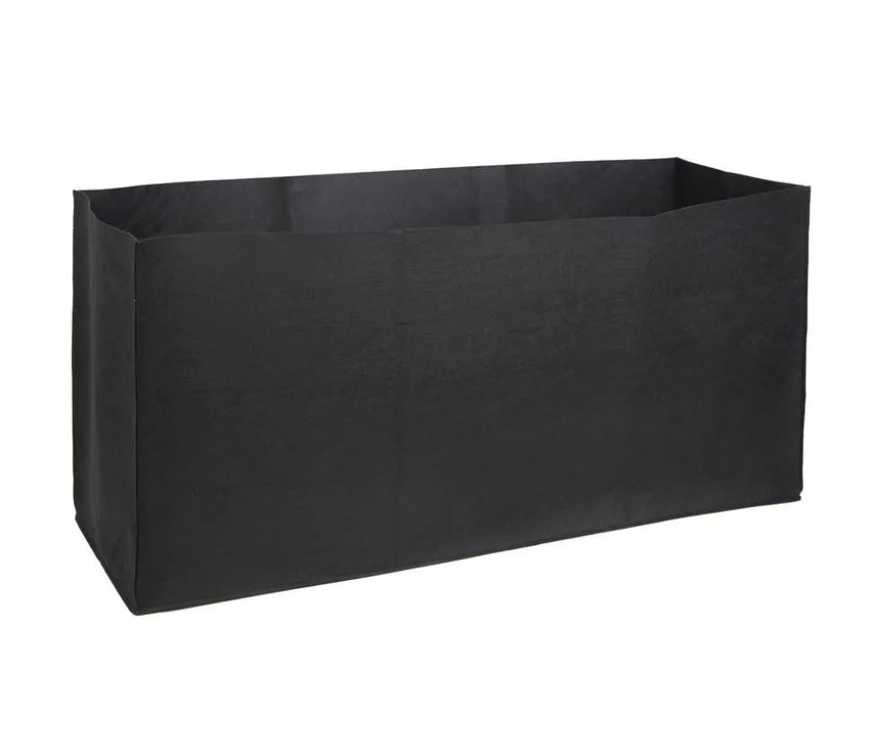 Herstera Filz-Pflanztasche, rechteckig, schwarz, ca. B100 cm