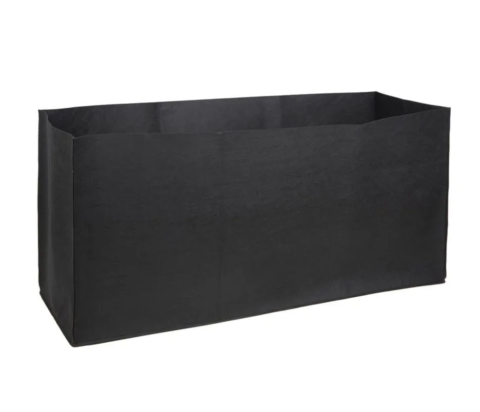 Herstera Filz-Pflanztasche, rechteckig, schwarz, ca. B100 cm