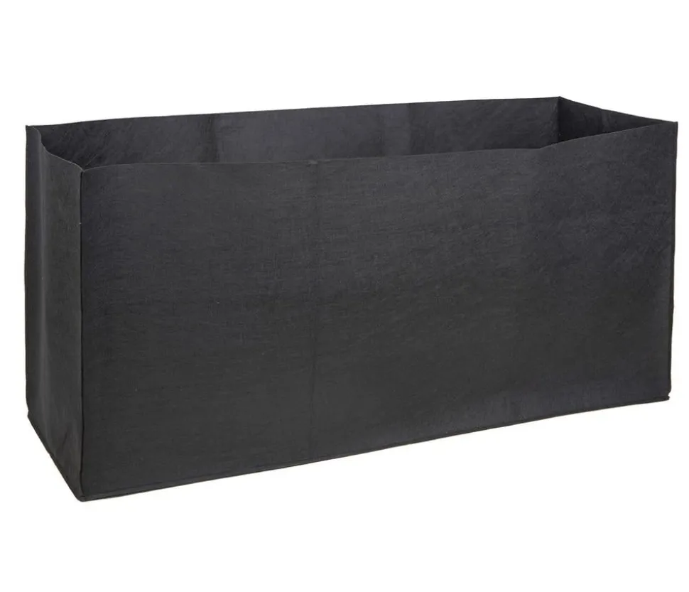 Herstera Filz-Pflanztasche, rechteckig, schwarz, ca. B80 cm