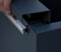 Herstera Metall-Pflanzkasten Cube Balcony, rechteckig, anthrazit