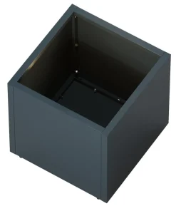 Herstera Metall-Pflanzkasten Cube LED, quadratisch, anthrazit