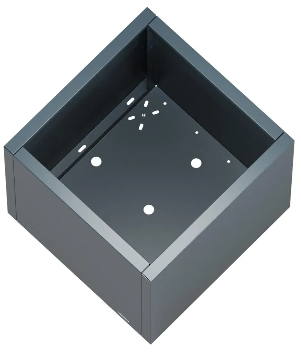 Herstera Metall-Pflanzkasten Cube LED, quadratisch, anthrazit