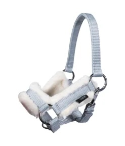 HKM KIDS Hobby Horsing Halfter und Strick, grau