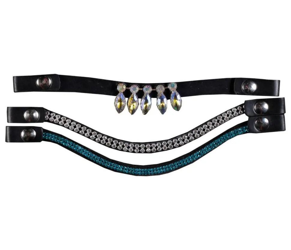 HKM KIDS Hobby Horsing Stirnbänder, blau/silber, 3er-Set
