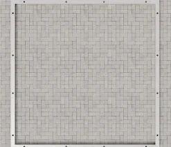 Hörmann Aluminium-Bodenrahmen für Gerätehaus Juno JSD14/JFD14/JPD14