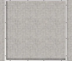 Hörmann Aluminium-Bodenrahmen für Gerätehaus Juno JSD2/JFD2/JPD2