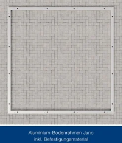 Hörmann Aluminium-Bodenrahmen für Gerätehäuser Juno SD7/FD7/PD7