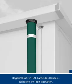 Hörmann Berry-Gerätehaus Classic-P Typ 3, ca. B312,7/H232,3/T283,4 cm