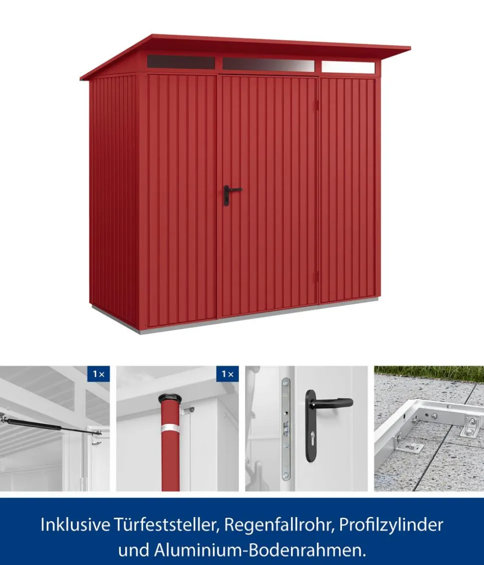 Hörmann Berry-Gerätehaus Classic-P Typ 1, ca. B247,9/H228,6/T153 cm