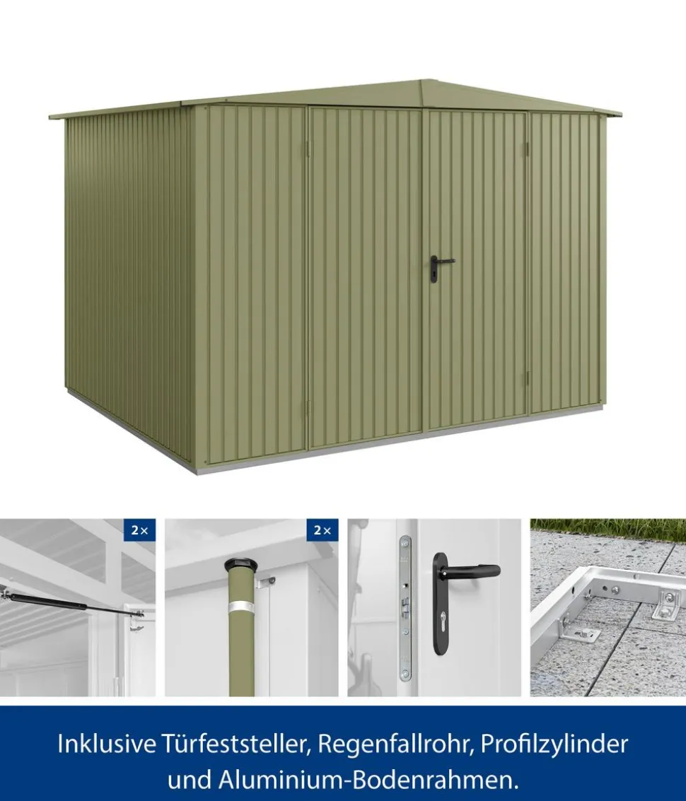 Hörmann Berry-Gerätehaus Classic-S Typ 3, ca. B323,6/H219,4/T247,7 cm