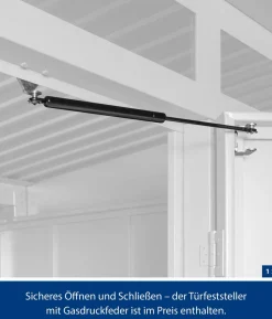 Hörmann Berry-Gerätehaus Classic-P Typ 1, ca. B247,9/H228,6/T153 cm