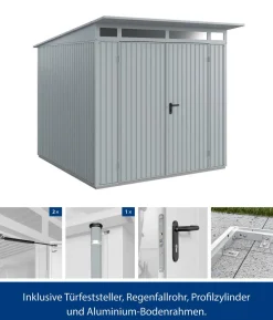 Hörmann Berry-Gerätehaus Classic-P Typ 2, ca. B247,9/H232,3/T283,4 cm