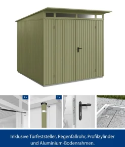Hörmann Berry-Gerätehaus Classic-P Typ 2, ca. B247,9/H232,3/T283,4 cm