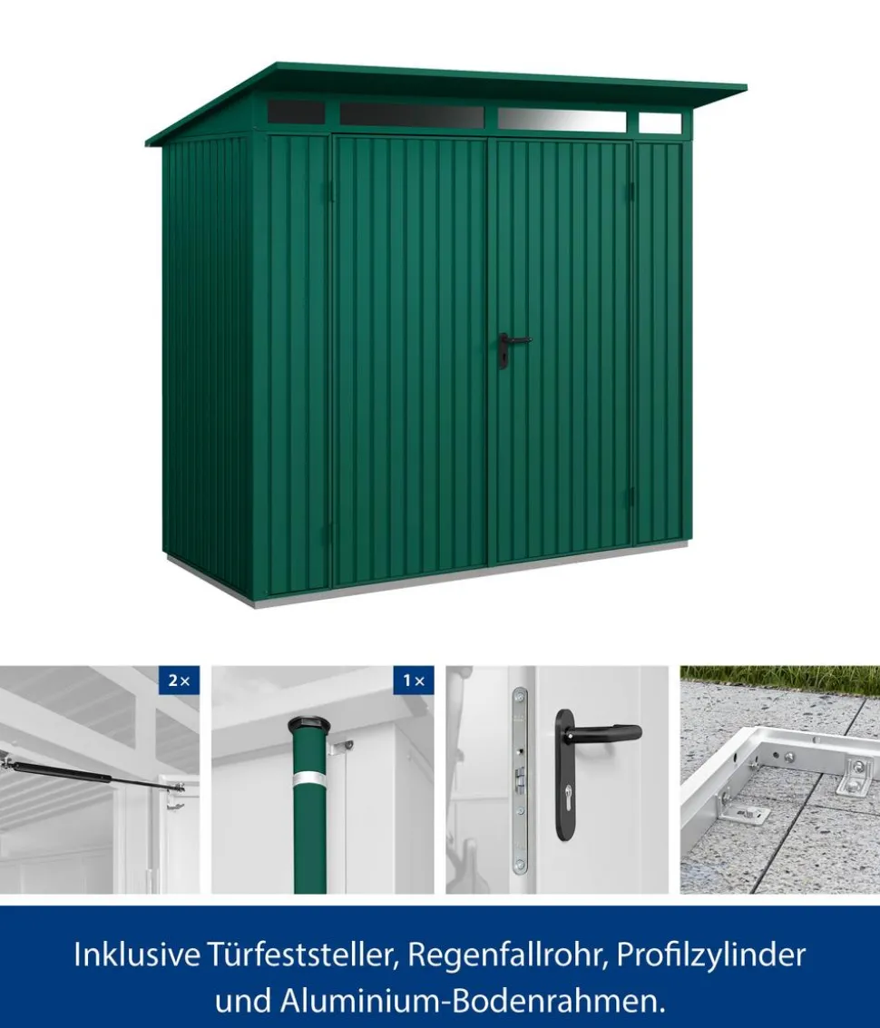 Hörmann Berry-Gerätehaus Classic-P Typ 1, ca. B247,9/H228,6/T153 cm
