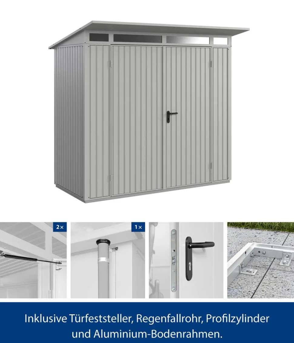 Hörmann Berry-Gerätehaus Classic-P Typ 1, ca. B247,9/H228,6/T153 cm