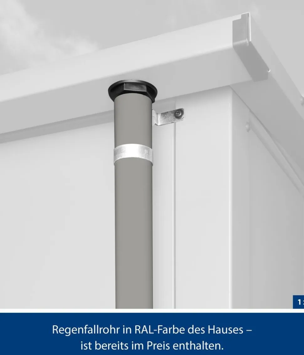 Hörmann Berry-Gerätehaus Modern-P Typ 1, ca. B247,9/H228,6/T153 cm