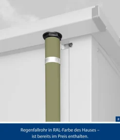 Hörmann Berry-Gerätehaus Modern-S Typ 3, ca. B323,6/H219,4/T247,7 cm