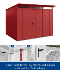 Hörmann Berry-Gerätehaus Modern-S Typ 3, ca. B323,6/H219,4/T247,7 cm