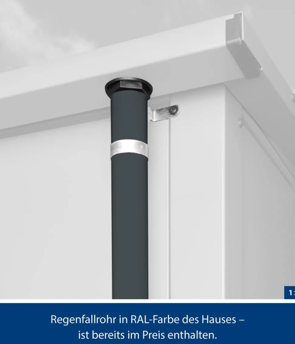 Hörmann Berry-Gerätehaus Modern-S Typ 3, ca. B323,6/H219,4/T247,7 cm