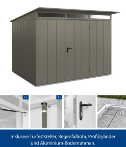 Hörmann Berry-Gerätehaus Modern-P Typ 3, ca. B312,7/H232,3/T283,4 cm