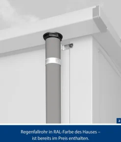Hörmann Berry-Gerätehaus Modern-S Typ 2, ca. B258,8/H216/T247,7 cm