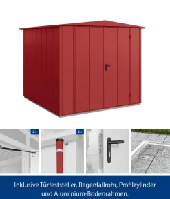 Hörmann Berry-Gerätehaus Modern-S Typ 2, ca. B258,8/H216/T247,7 cm