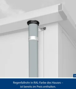 Hörmann Berry-Gerätehaus Modern-S Typ 2, ca. B258,8/H216/T247,7 cm