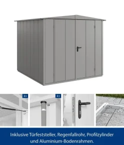 Hörmann Berry-Gerätehaus Modern-S Typ 2, ca. B258,8/H216/T247,7 cm