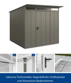 Hörmann Berry-Gerätehaus Modern-P Typ 2, ca. B247,9/H232,3/T283,4 cm