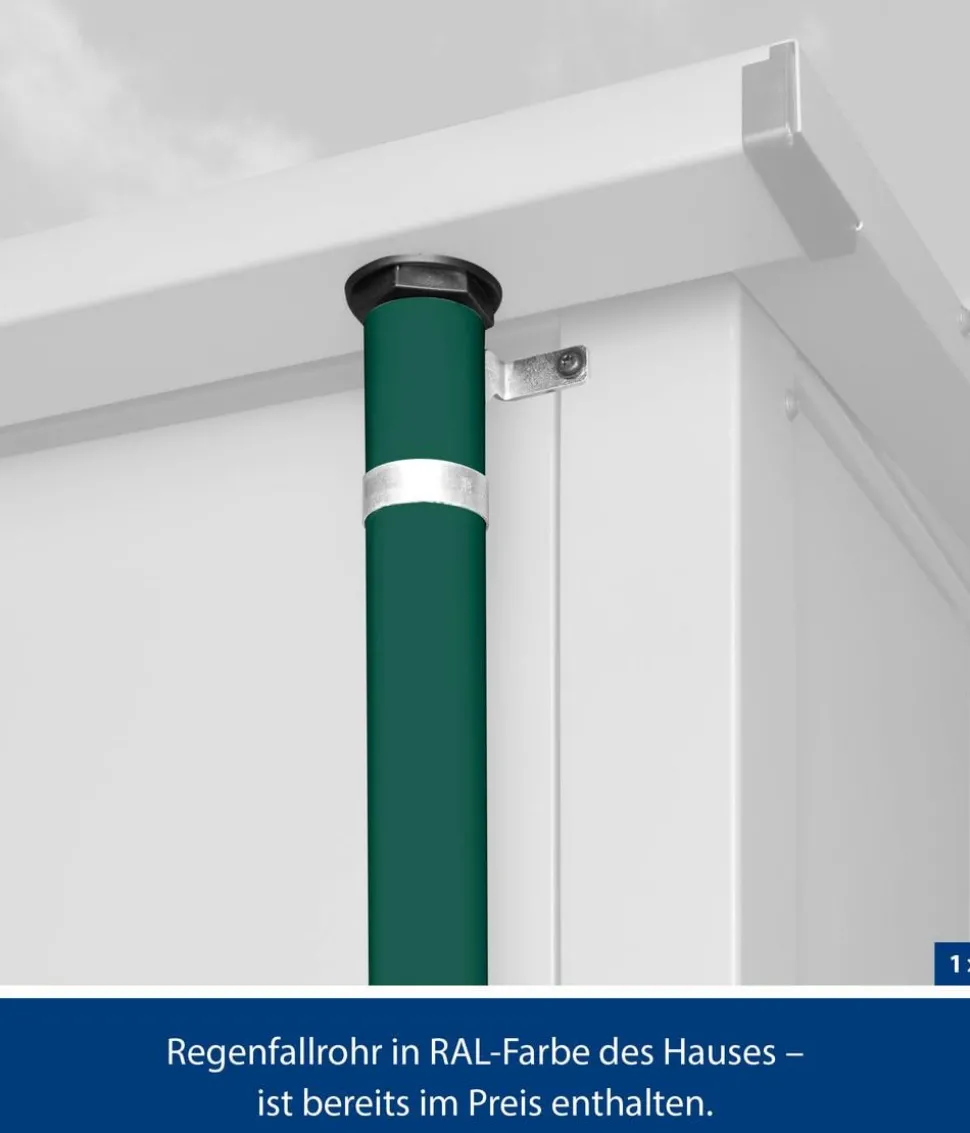Hörmann Berry-Gerätehaus Modern-S Typ 1, ca. B258,8/H216/T121,3 cm