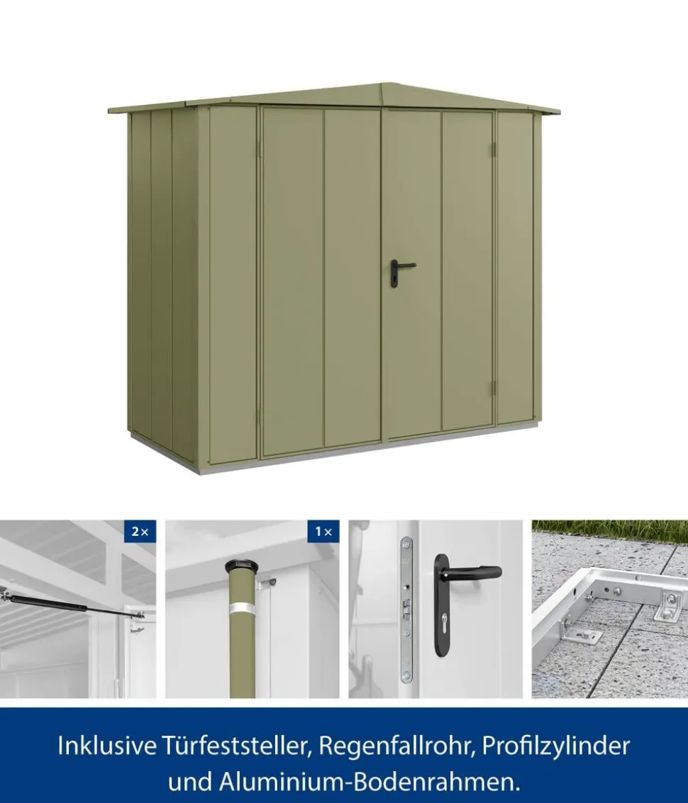Hörmann Berry-Gerätehaus Modern-S Typ 1, ca. B258,8/H216/T121,3 cm