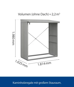 Hörmann Berry-Kaminholzregal Modern