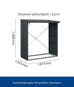 Hörmann Berry-Kaminholzregal Modern