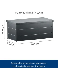 Hörmann Gartenbox Juno Modern 1620, 700 Liter, ca. B166/H72,5/T87,5 cm