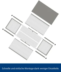 Hörmann Gartenbox Juno Modern 1320, 400 Liter, ca. B136/H72,5/T67,5 cm