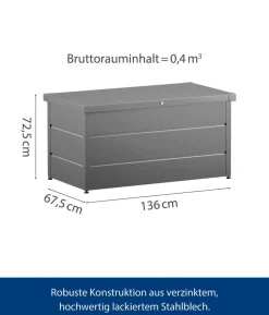 Hörmann Gartenbox Juno Modern 1320, 400 Liter, ca. B136/H72,5/T67,5 cm