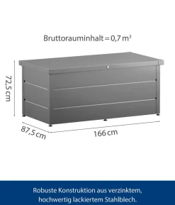 Hörmann Gartenbox Juno Modern 1620, 700 Liter, ca. B166/H72,5/T87,5 cm