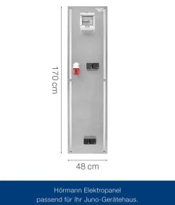 Hörmann Juno/EcoStar Juno/Euroline Elektropanel mit 3-Phasen-Wechselstrom, ca. B47/H170/T2 cm