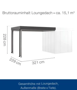 Hörmann Juno Loungedach für JFD5/9/12, ca. B321/H220/T229 cm