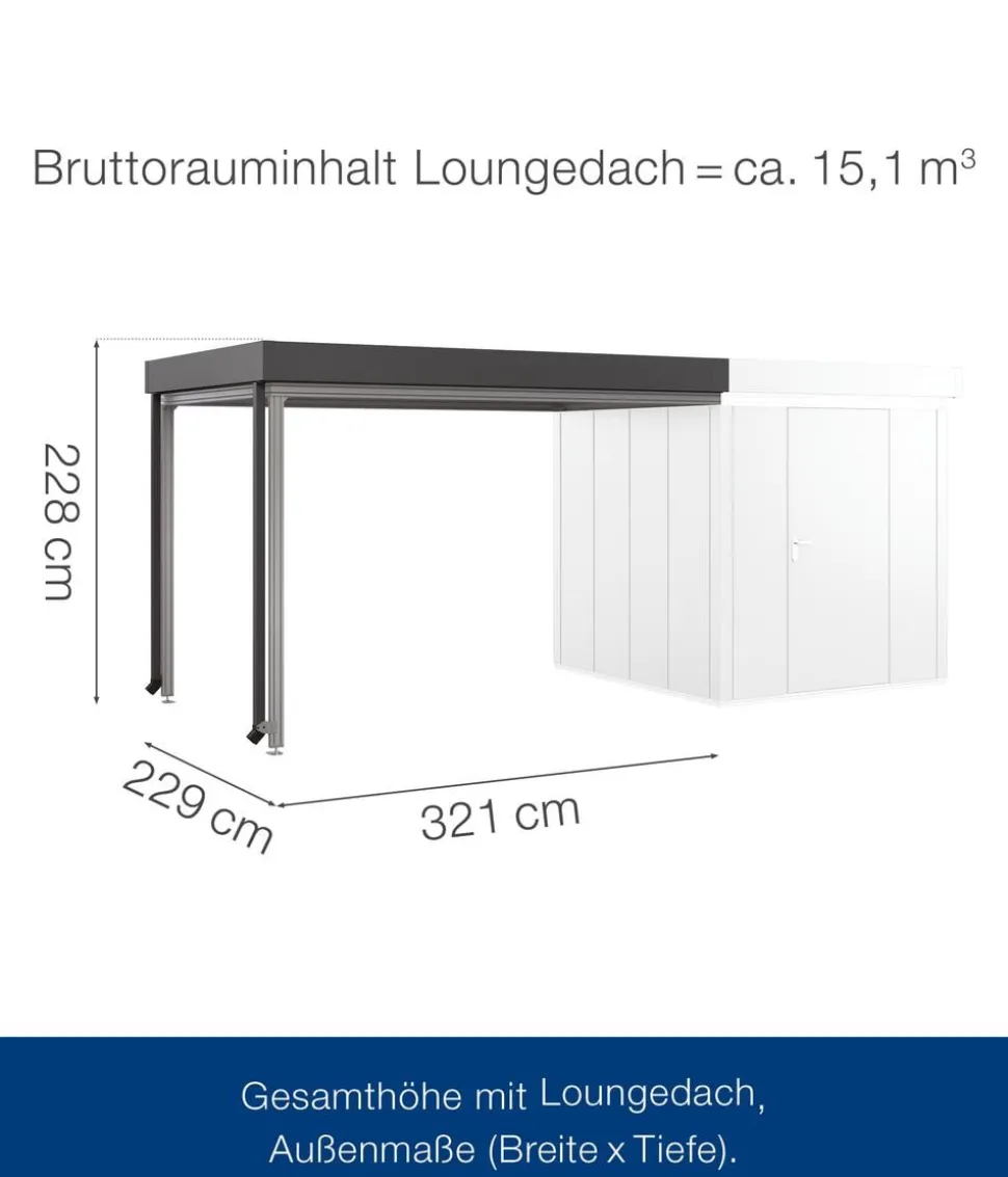 Hörmann Juno Loungedach für JFD5/9/12, ca. B321/H220/T229 cm