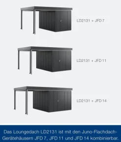 Hörmann Juno Loungedach für JFD7/11/14, ca. B225/H220/T325 cm