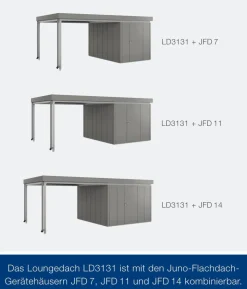 Hörmann Juno Loungedach für JFD7/11/14, ca. B321/H220/T325 cm