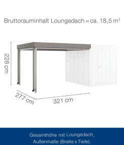 Hörmann Juno Loungedach für JFD6/10/13, ca. B321/H220/T277 cm