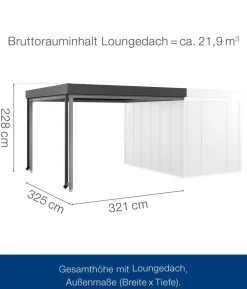 Hörmann Juno Loungedach für JFD7/11/14, ca. B321/H220/T325 cm