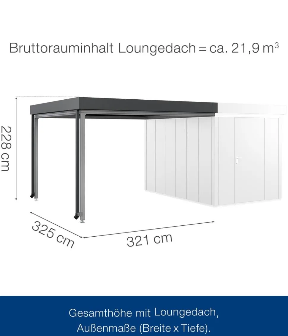 Hörmann Juno Loungedach für JFD7/11/14, ca. B321/H220/T325 cm