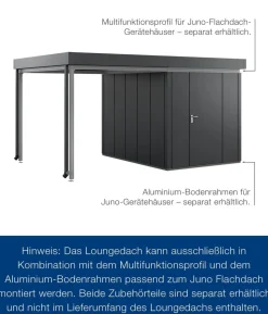 Hörmann Juno Loungedach für JFD6/10/13, ca. B225/H220/T277 cm