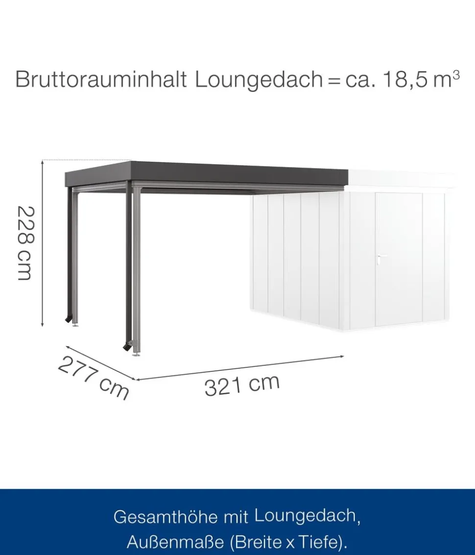 Hörmann Juno Loungedach für JFD6/10/13, ca. B321/H220/T277 cm