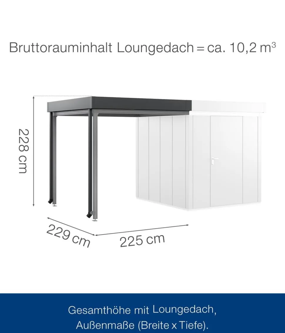 Hörmann Juno Loungedach für JFD5/9/12, ca. B225/H220/T229 cm