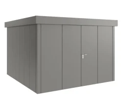 Hörmann Metallgerätehaus Juno JFD14 L-Sk Motiv Design mit Doppeltür, ca. B325/H222/T325 cm